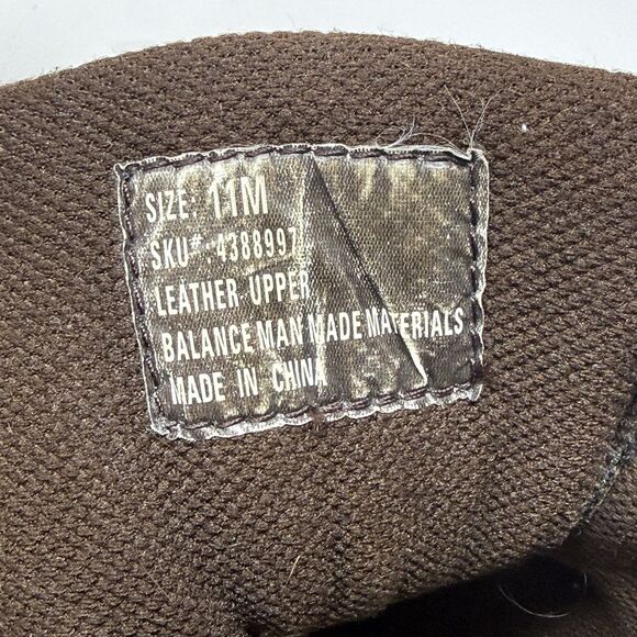 GBX Boots Mens 11 Brown Leather Chunky Lug Sole Gorpcore Y2K Vintage FLAWS main image 14